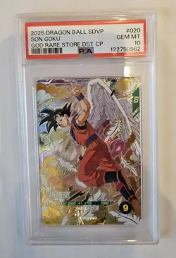PSA 10 Japanese Dragon Ball Super Divers Card Son Goku Full Art Rare SDVP-020 - Image 1