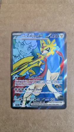 Pokemon TCG Holo Lot N's Zorua, Hop's Zacian ex Basic Card English - Image 3
