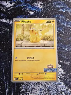 Pikachu - 214 (Illustration Contest 2024) 214 Sv: Scarlet & Violet Promo Cards - Image 1