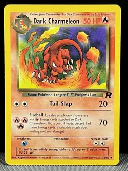 Dark Charmeleon 32/82 Team Rocket - NM Vintage Pokemon Card 2000 WOTC Era - Image 1