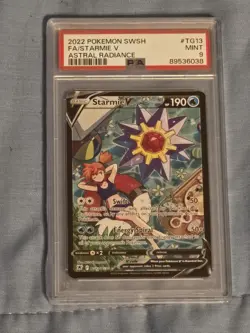 PSA 9 Starmie V Tg13/Tg30 Swsh10: Astral Radiance Trainer Gallery pokemon card - Image 1