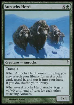 Aurochs Herd x1 1x FOIL Coldsnap NM MTG - Image 1