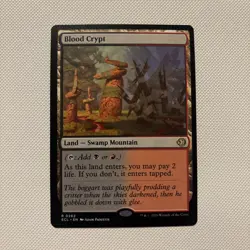 MTG Blood Crypt Lorwyn Eclipse 0262 MTG Golgari Shock Land Commander MINT - Image 1