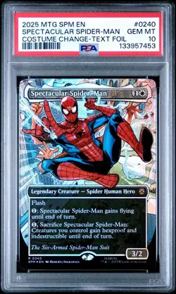 PSA 10 GM Magic the Gathering Spectacular Spider-Man Textured Foil 0240 Marvel - Image 1