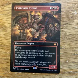 Twin flame tyrant Borderless mtg (Foundations) #0333 - Image 1
