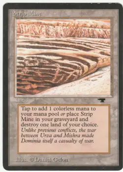 Antiquities MTG Strip Mine no sky, no tower uncommon Magic - Image 1