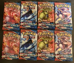 Pokemon Sword & Shield Battle Styles 8 sealed Booster Packs 820650808197 - Image 1