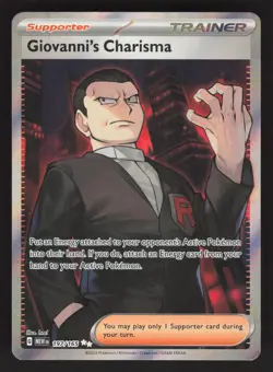 Giovanni's Charisma 197/165 Pokemon TCG SV: Scarlet & Violet 151 NM - Image 1