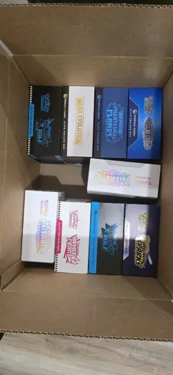 12x Empty Assorted Pokemon Elite Trainer Boxes ETB 3x Surprise Boxes - Image 1