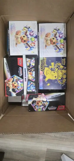 12x Empty Assorted Pokemon Elite Trainer Boxes ETB 3x Surprise Boxes - Image 2