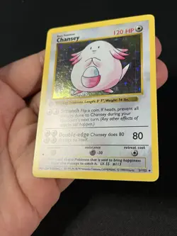 Pokemon Card TCG 1st Edition Chansey Base Set 3/102 Shadowless Vintage 1999 WOTC - Image 4