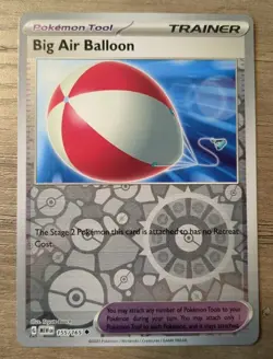 Big Air Balloon 155/165 SV: 151 Reverse Holo Pokemon TCG 2023 NM - Image 2