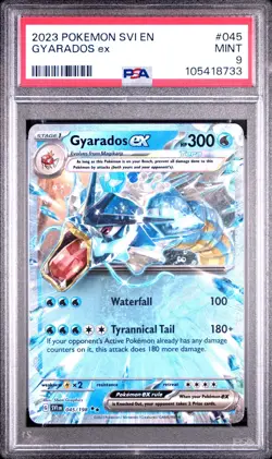2023 POKEMON SVI EN-SCARLET & VIOLET 045 GYARADOS EX PSA 9 - Image 1