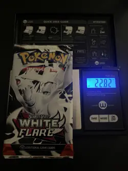 Very Heavy! 22.82g Pokemon TCG SV10.5 White Flare Booster Pack Sealed! - Image 1