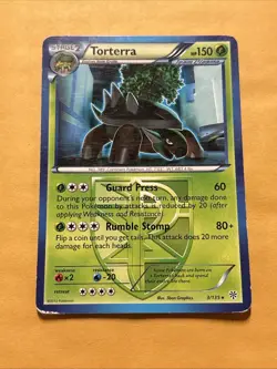 Torterra 3/135 Regular Rare Pokemon TCG BW Plasma Storm DMG - Image 1