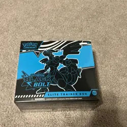 Factory Sealed Black Bolt Pokemon TCG Elite Trainer Box New Authentic - Image 1