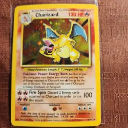 Pokemon TCG Base Set Charizard 4/102 Holo Rare very nice! Updated - Image 1