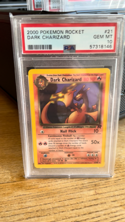 2000 POKEMON ROCKET #21 DARK CHARIZARD PSA 10. Low Pop 242. - Image 2