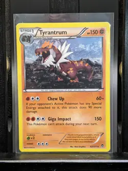 TCG Pokemon Tyrantrum 62/111 XY Furious Fists Cosmos Holo 2014: MP Ungraded - Image 1