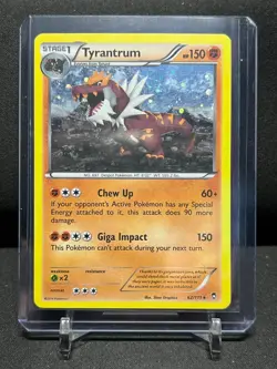 Tyrantrum 62/111 Cosmos Holo Rare Promo Pokemon 2014 XY Furious Fists LP - Image 1