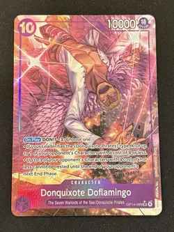Donquixote Doflamingo (Alt Art) OP14-069 THE AZURE SEA'S SEVEN English NM - Image 1