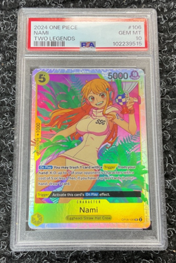 2024 One Piece Nami #106 Two Legends PSA 10 GEM MINT - Image 1