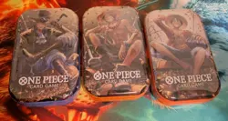 One Piece Tin Pack Set Vol 2 Set of 3 | TS-02 OP-13 | Sealed Bandai Ships Fast - Image 1