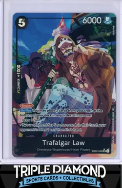 One Piece Extra Booster: Anime 25th Coll Trafalgar Law Alt Art EB02-045 SR F143 - Image 1