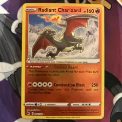 Pokemon Card Radiant Charizard 020/159 Crown Zenith Rare Reverse Holo Near Mint - Image 1