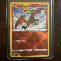 Radiant Charizard - 020/159 - Near Mint - Crown Zenith Pokemon Card - Image 1