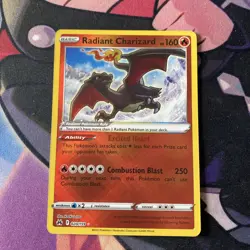 Radiant Charizard #020/159 Crown Zenith NM/Near Mint Pokemon 2023 - Image 1