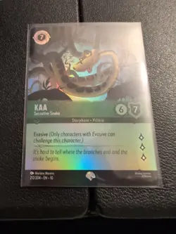KAA Secretive Snake Disney Lorcana Whispers in the Well #212/204 Epic Cold Foil - Image 1
