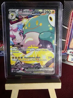 Iono's Bellibolt EX Sir 183/159 SV09 Holo Pokemon TCG Card Journey Together - Image 1
