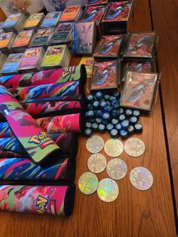 Pokemon Lot Bulk Cards, Jumbo, Mats, Coins & Accessories- Charizard - Image 5