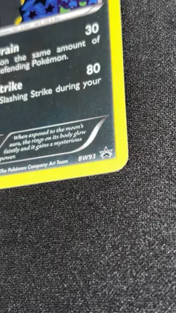 Pokemon TCG Umbreon Black White Holo Card BW93 Black Star Promo LP - Image 3
