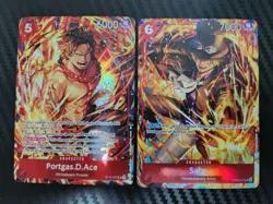 One Piece Illustration Box Vol 5 Promo Cards Ace Sabo English Tcg - Image 1