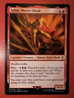 MTG, MAGIC: SABIN, MASTER MONK, FIC, RARE, 0057 - NM - REGULAR FINISH - Image 1