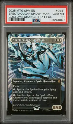 PSA 10 GM Magic the Gathering Spectacular Spider-Man Textured Foil 0241 Marvel - Image 1
