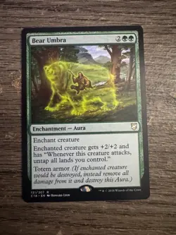 Magic the Gathering Enchantment: Bear Umbra Commander 2018 Regular - Image 1
