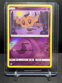 Phantump 93/236 Reverse Holo Pokemon 2019 Cosmic Eclipse - LP - Image 1