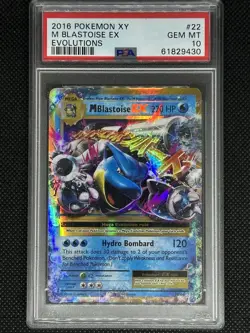2016 Pokemon XY Evolutions #22 M Blastoise EX PSA 10 22/108 - Image 1