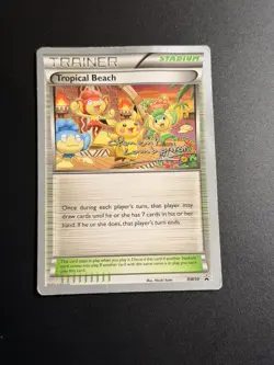 TROPICAL BEACH 2012 POKEMON BLACK AND WHITE BLACK STAR PROMO #BW50 Q6233 - Image 1