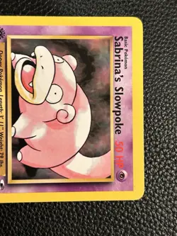 Sabrina's Slowpoke 095/132 Gym Heroes First Edition Pokemon Card NM - Image 2
