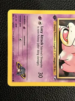 Sabrina's Slowpoke 095/132 Gym Heroes First Edition Pokemon Card NM - Image 3