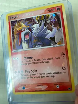 Pokemon 2006 Entei 1/17 Pop Series 2 Reverse Holo Near Mint - Image 2