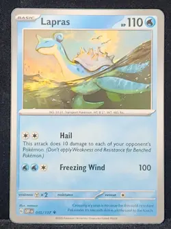 Lapras 045/197 Non Holo UnCommon Obsidian Flames Pokemon - Image 1