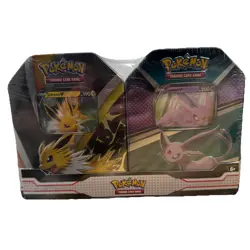 Pokemon TCG V Heroes Bundle Tins: 2-Pack of Jolteon & Espeon Brand New! 820650855658 - Image 1