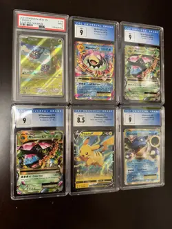 6 PSA/CGC Graded Pokemon Card Slabs Mega Venusaur EX Blastoise Pikachu Slowbro - Image 1