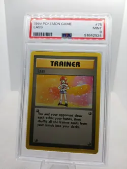 1999 POKEMON GAME #75 LASS PSA 9 MINT WOTC NINTENDO RARE KEN SUGIMORI WIZARDS - Image 1