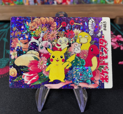 Full Artwork Snorlax Pika 403 Pokemon Vintage Prism Vending Sticker NM US SELLER - Image 1